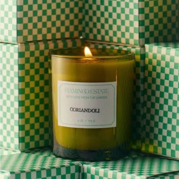 Flamingo Estate Tomato Fragrance Oil  PLUS Mini Coriandoli Candle-NIB - Picture 3 of 6